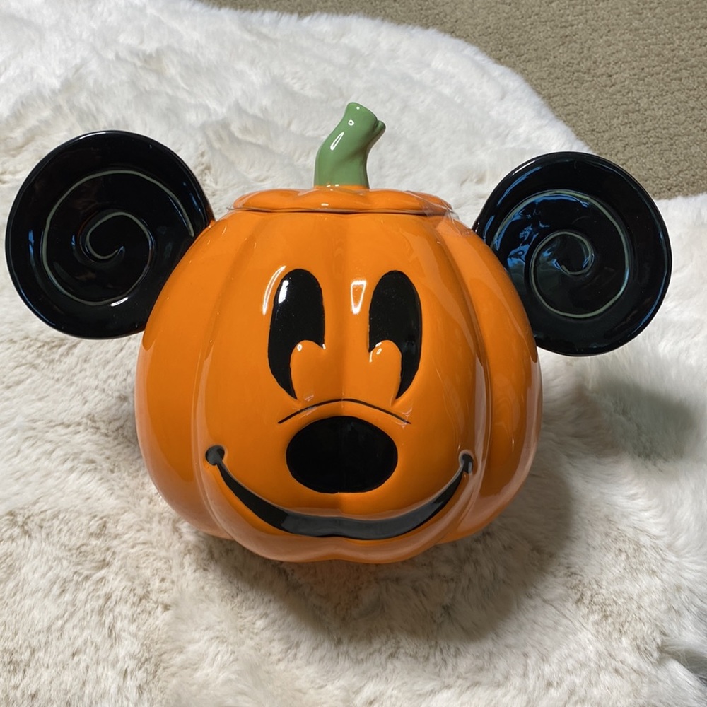 Large Mickey Mouse pumpkin canister